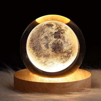 LED Night Light Galaxy Crystal Ball Table Lamp - Crazyshopy