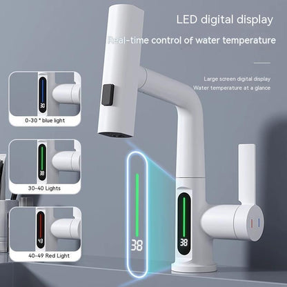 Intelligent Digital Display Faucet Pull-out Basin - Crazyshopy